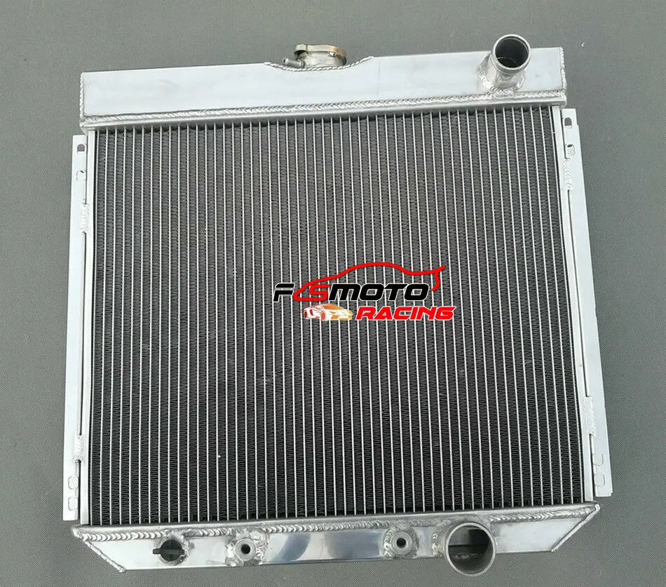 3 Row 62mm All Aluminum Radiator For 1963-1969 Ford Fairlane 1967-1969 Ford Mustang 1964 1965 1966 1968