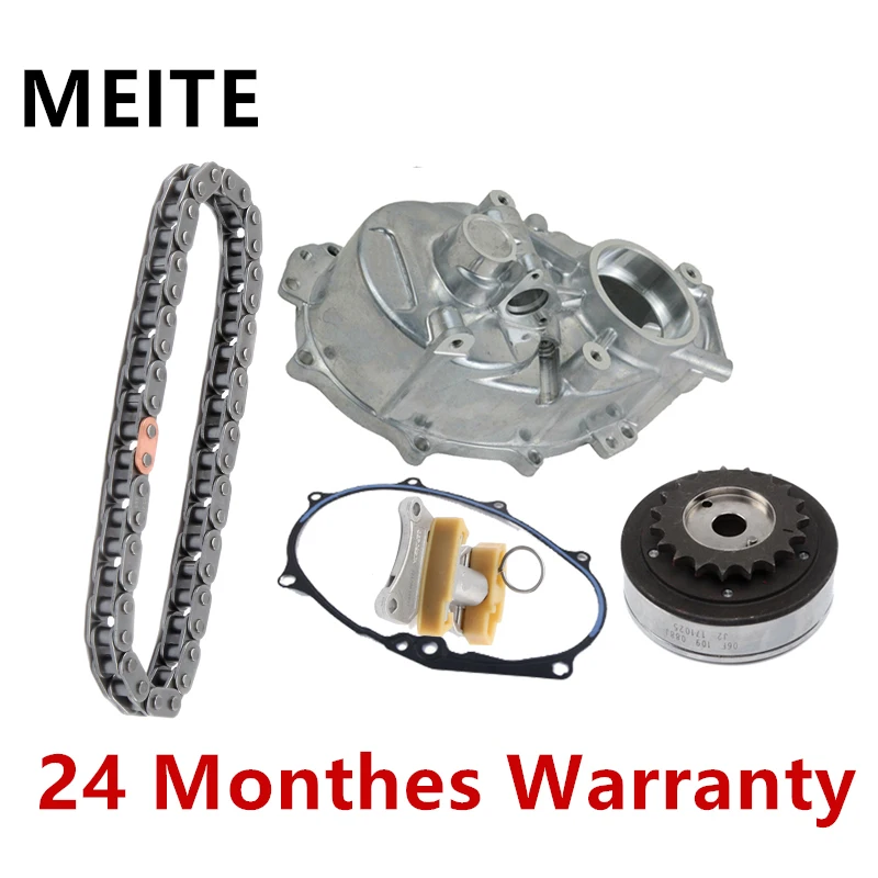 

06F109088J New Engine Camshaft Adjuster Housing Timing Chain Tensioner Set For VW EOS Golf Passat B6 For Audi A3 A4 TT 06F103107