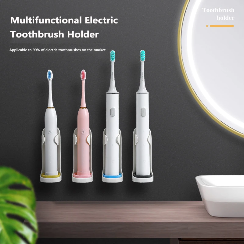 Creative Traceless Universal Electric Toothbrush Holder Stand Rack Wall Mount Tooth Brush Stander Body Base Bathroom Accessories