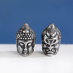 3PCS Tibetan Buddha Beads Bracelet Top Quality DIY Stainless Steel Beads Jewelry Necklace Accessories