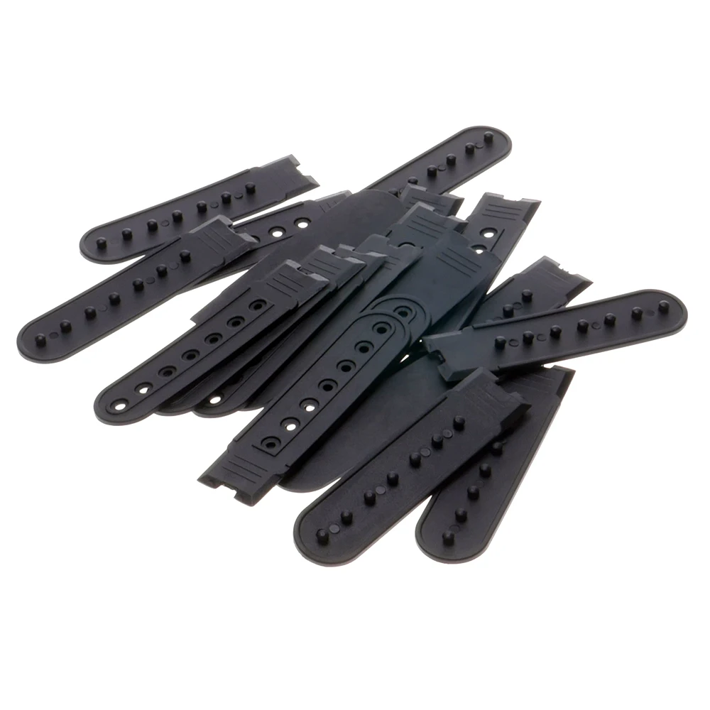 10 Sets Hat Plastic Hat Buckle Adjustable Seven-hole Buckle Single-row Double-row Buckle Replacement Repair Snap Buckle Strap