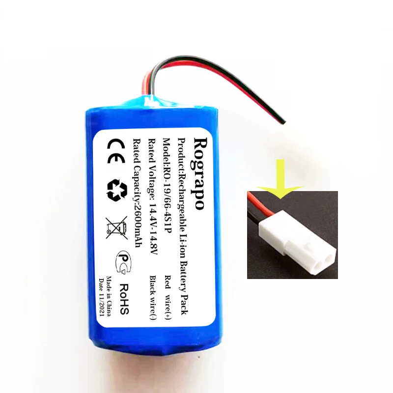 New 14.8V 2600mAh Li-ion Battery For Rowenta Explorer 20 Explorer 40 Explorer 60 RR692,RR693,RR694,RR697,RR682,RR687,R727,RR724