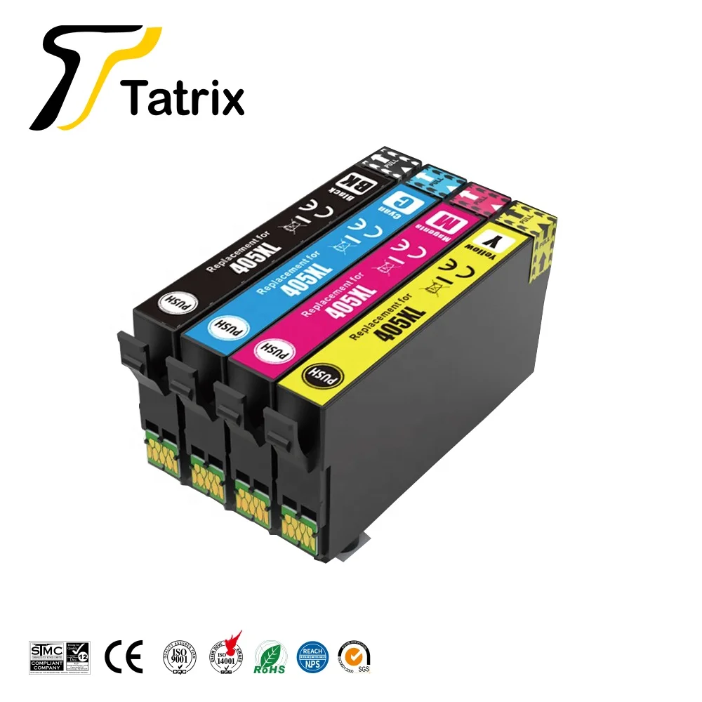 Tatrix for Epson 405XL C13T05H14010 Premium Color Compatible Printer Ink Cartridge for Epson WorkForce Pro WF-3820DWF/WF-3825DWF