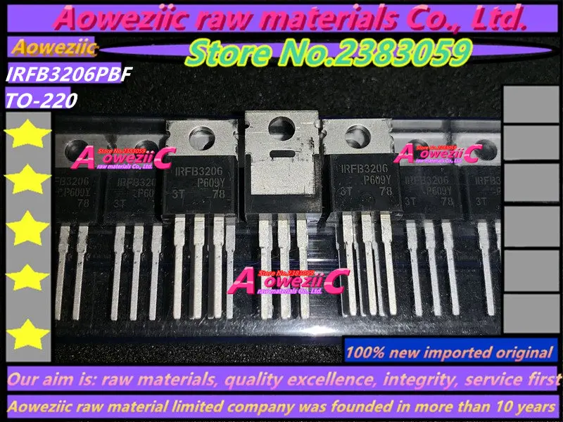 Aoweziic  2016+  100% new imported original  IRFB3206PBF IRFB3206 TO-220 N-Channel MOSFET 60V 210A