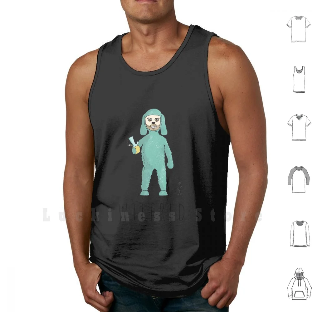 Wilfred Vest Cotton Men Women DIY Print Wilfred Dog Serie Tv Serie Tv Show Nerd Freak Weird Movie Film Series Ryan Elijah