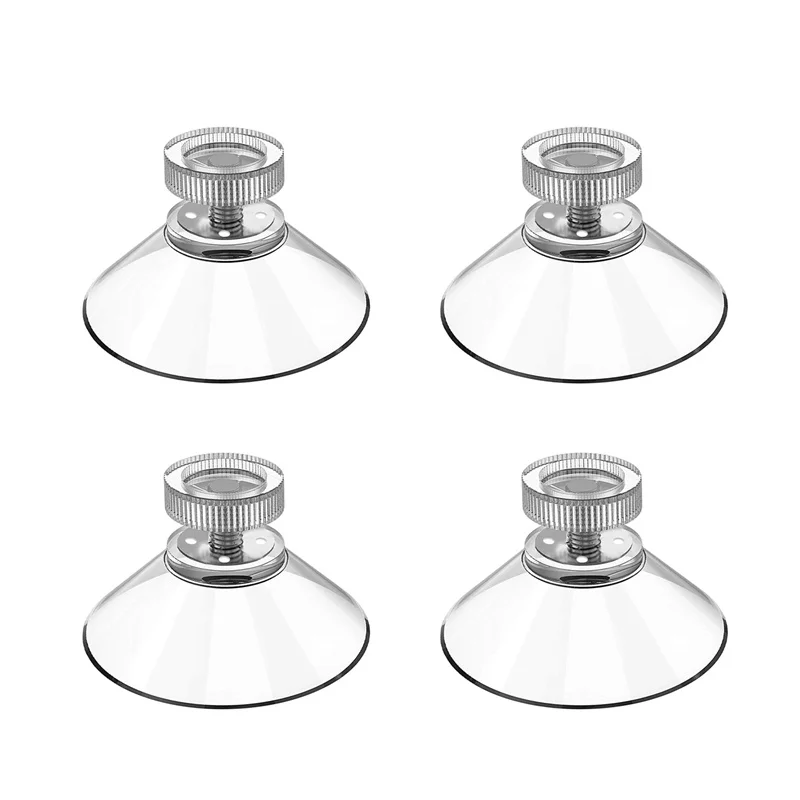 4/10pcs With Thumbscrew Sucker Suction Cup Metal Nut Stud Thread Bathroom Window Glass Wall Mount Furniture Fixture Sign Holders