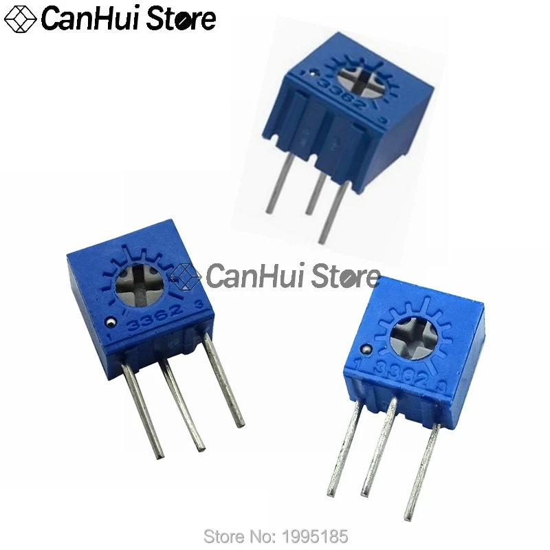 10pcs 3362P 3362W 3362S series resistance 3362P-101 201 501 102 202 103  504 205 Potentiometer 500R 1K 2K 5K 10K 20K 50K 100K 2M