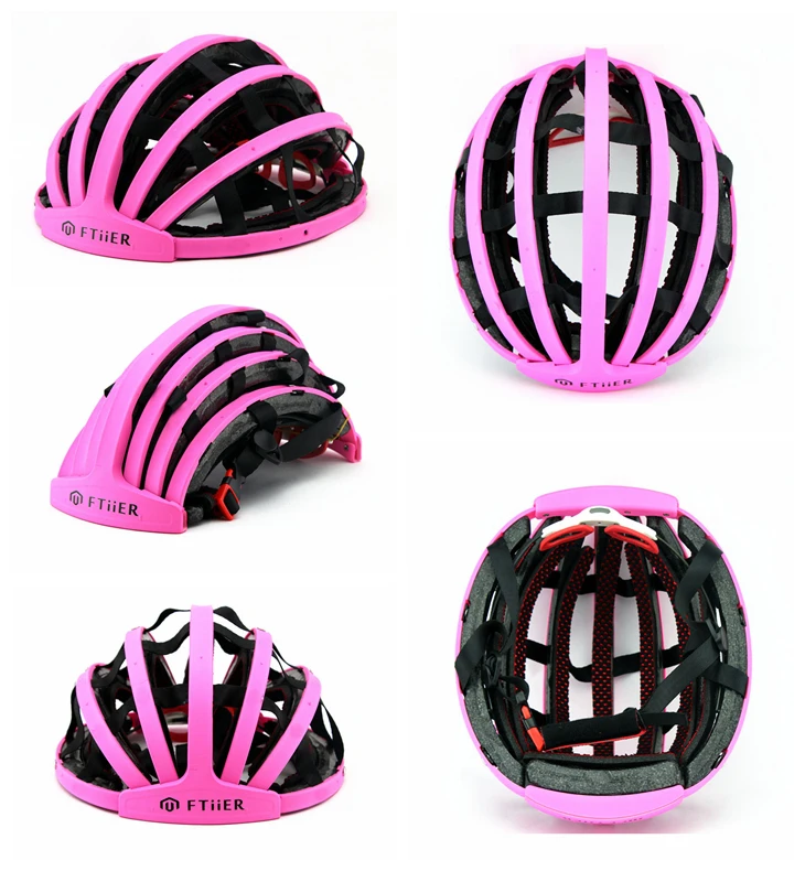 Foldable Cycling Helmet Lightweight Portable Safety Bicycle Helmets City Bike Sports Leisure Bike Helmet Casco Ciclismo M / L