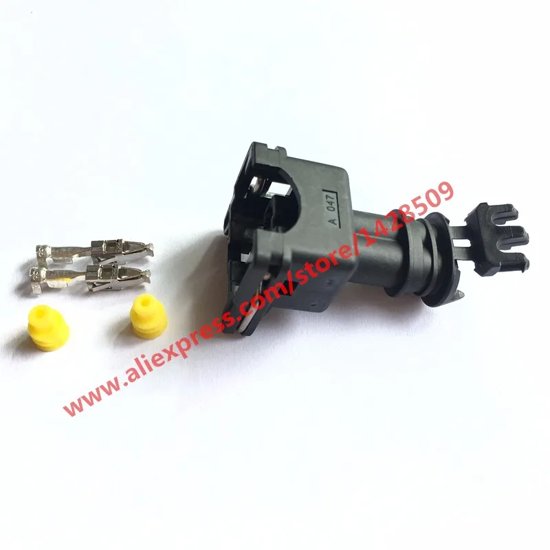 1 Set 282189-1 282762-1 AMP Tyco JPT Style 3.5mm Series 2 Way Waterproof Female Connector With Pins And Seals