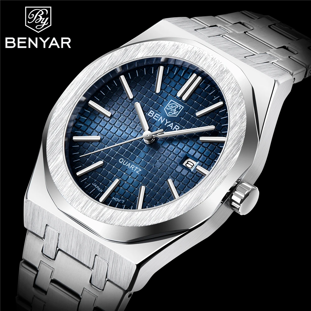 

BENYAR 2024 New Luxury Brand Fashion Men Quartz Watches Waterproof Men Sports Watches Relogio Masculino Wristwatches