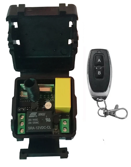 AC220V 10A 1CH 1 канал RF 433 МГц беспроводной пульт дистанционного управления переключатель света 10A релейный выход модуль радиоприемника + передатчик