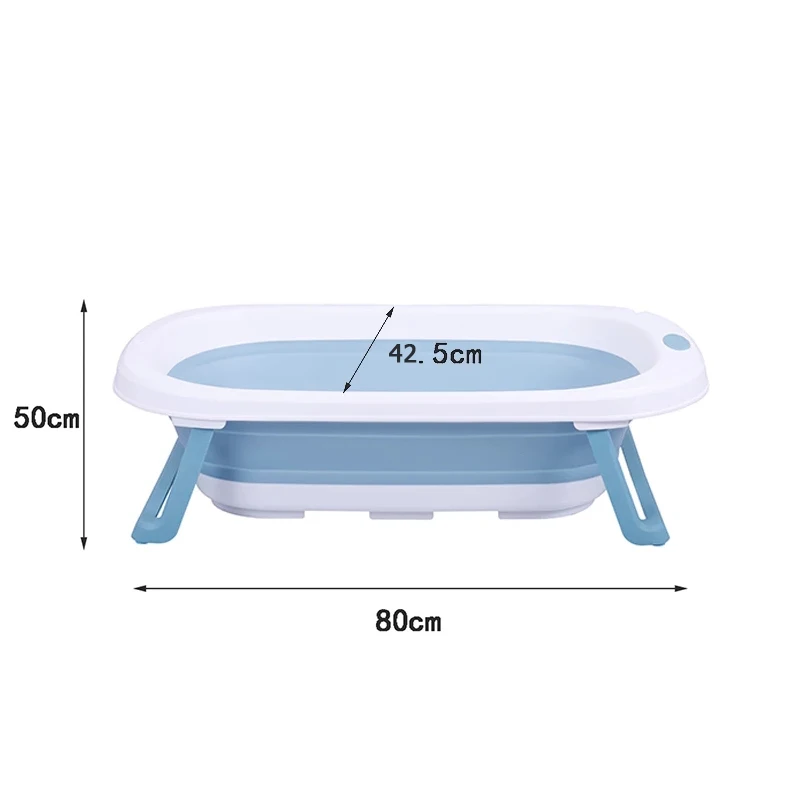 Foldable Baby Take a bath Bathtub Non-Slip Foot Bath Bucket Folding Portable Pet Dog Cat Bathtub Bathroom Laundry Basket