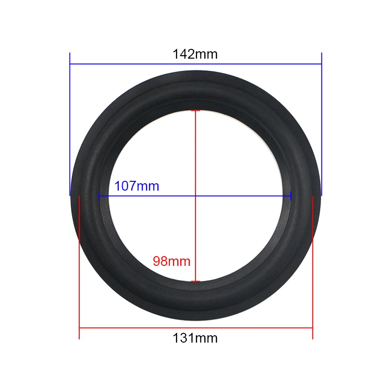 GHXAMP 142MM 98MM köpük süspansiyon Surround 6 inç hoparlör tamir parçaları 5.5 