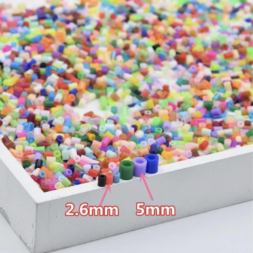 24/48/72 colors hama beads kit toy 2.6/5mm perler educational Kids 3D puzzles diy toys fuse beads pegboard sheets ironing paper