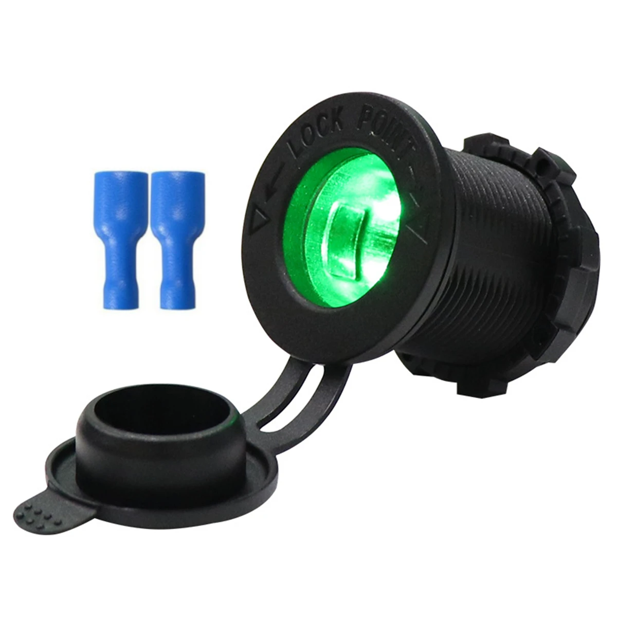 12V/24V Car Cigarette Lighter Charger Socket Waterproof with LED Light for  Auto Boat Motorcycle Tractor Power Outlet Adapter - AliExpress 34