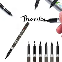 Juego de bolígrafos de caligrafía, pincel medio fino para dibujo de firma, escritura a mano, arte de letras, palabras chinas, papelería escolar F867, 3 uds.