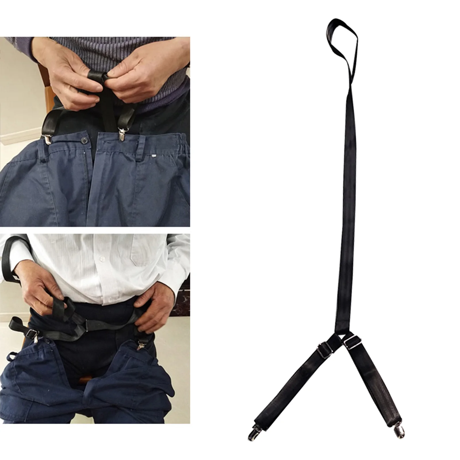 Clip Pull Dressing Aid Adjustable 23-41 Inches Pants Assist Strap Pants wearing Belt for Elderly Daily Living Dressing