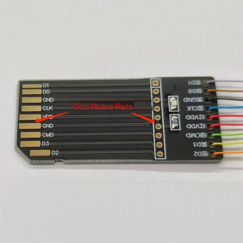 Wyjście portu PCB karty SD