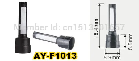 100pcs Top quality fuel injector micro filter for delphi 2 bores injector (18.4*5.5*5.9mm,AY-F1013)