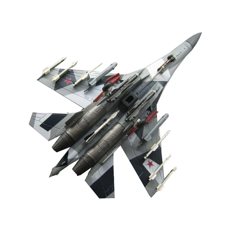 Diecast 1/100 Su-35 Heavy-duty Air Control Fighter Brand New Painting Precision Alloy Model Collectible Gift