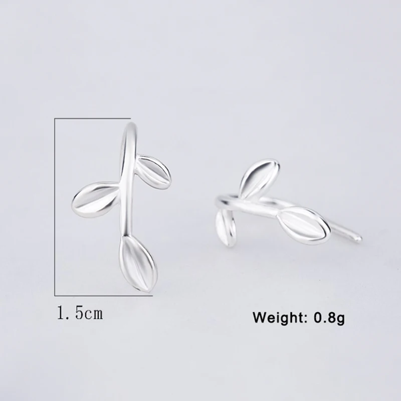 XIYANIKE Silver Color  European and American Fashion Twig Stud Earrings Design Creative Simple Ear Hoops Trinkets Women