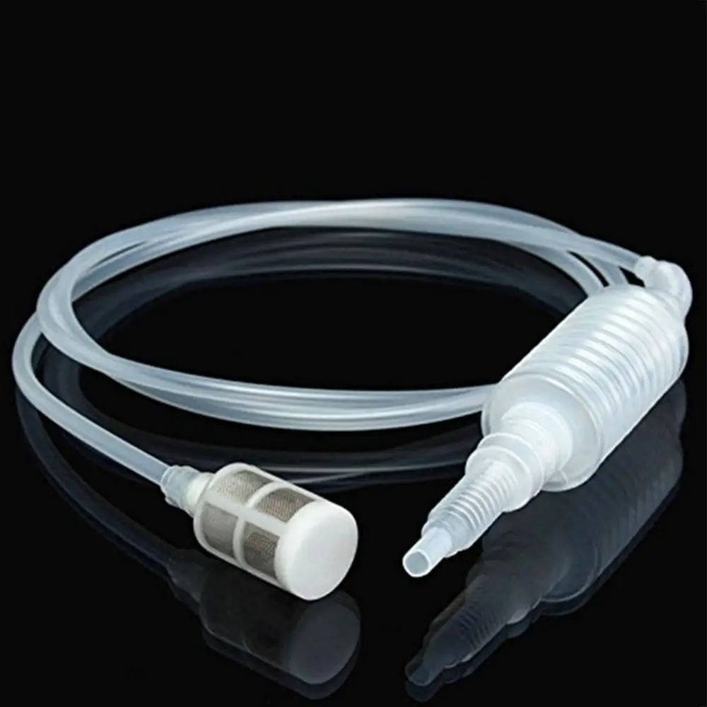 Manual Plastic Home Brew Syphon Tube Pipe Hose Water Wine Hand Transfer Pump пивоварение