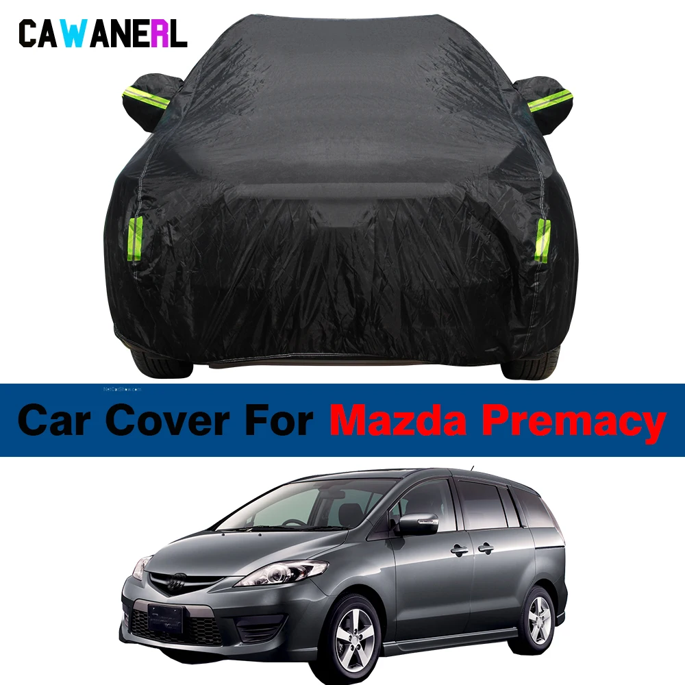 Car Cover Waterproof MPV Outdoor Sun Shade Anti-UV Snow Rain Dust Resistant Cover For Mazda Premacy