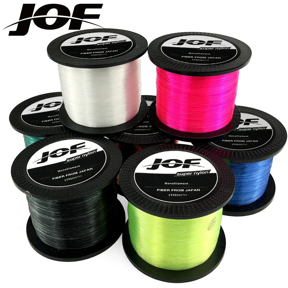 JOF 1000m 500m Super Strong Nylon Fishing Line 3.4LB - 28.6LB Japan Monofilament Line