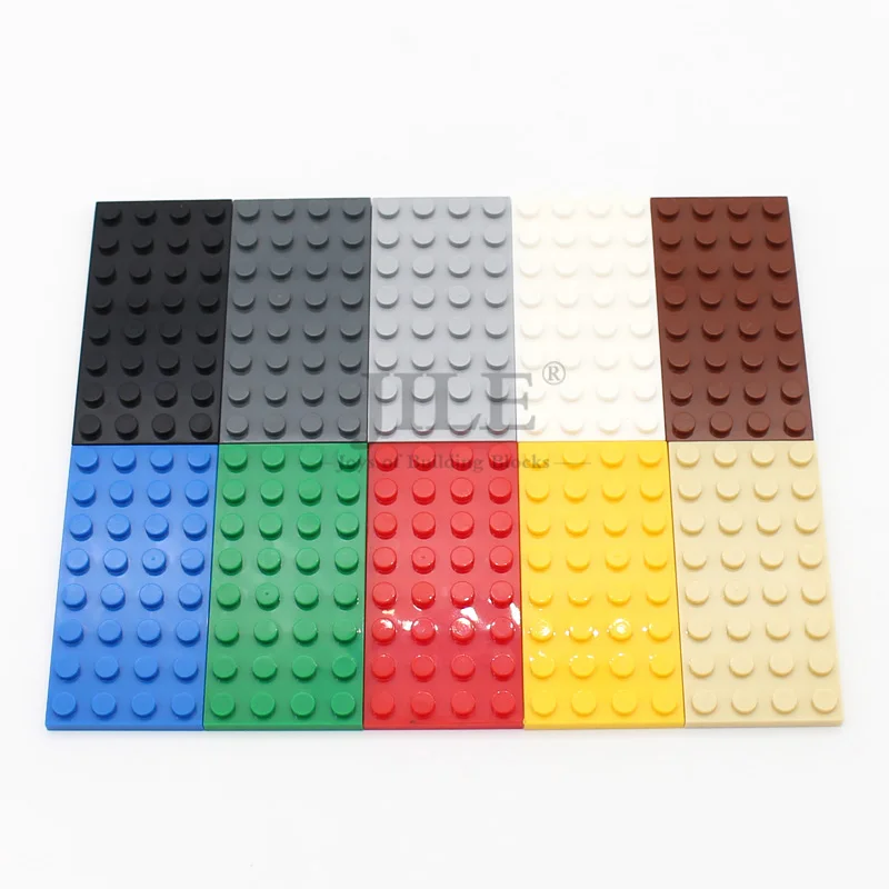 15pcs Moc 3035 Small Base Short Plate 4x8 DIY Creative Enlighten Building Blocks Bricks Compatible with Assembles Kids Toys