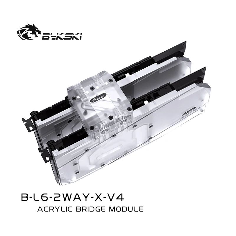 

Графическая карта Bykski GPU, подключение к водной системе, регулируемые мосты, акриловые разъемы, фитинг для водяного охлаждения, B-L6-2WAY-X-V4