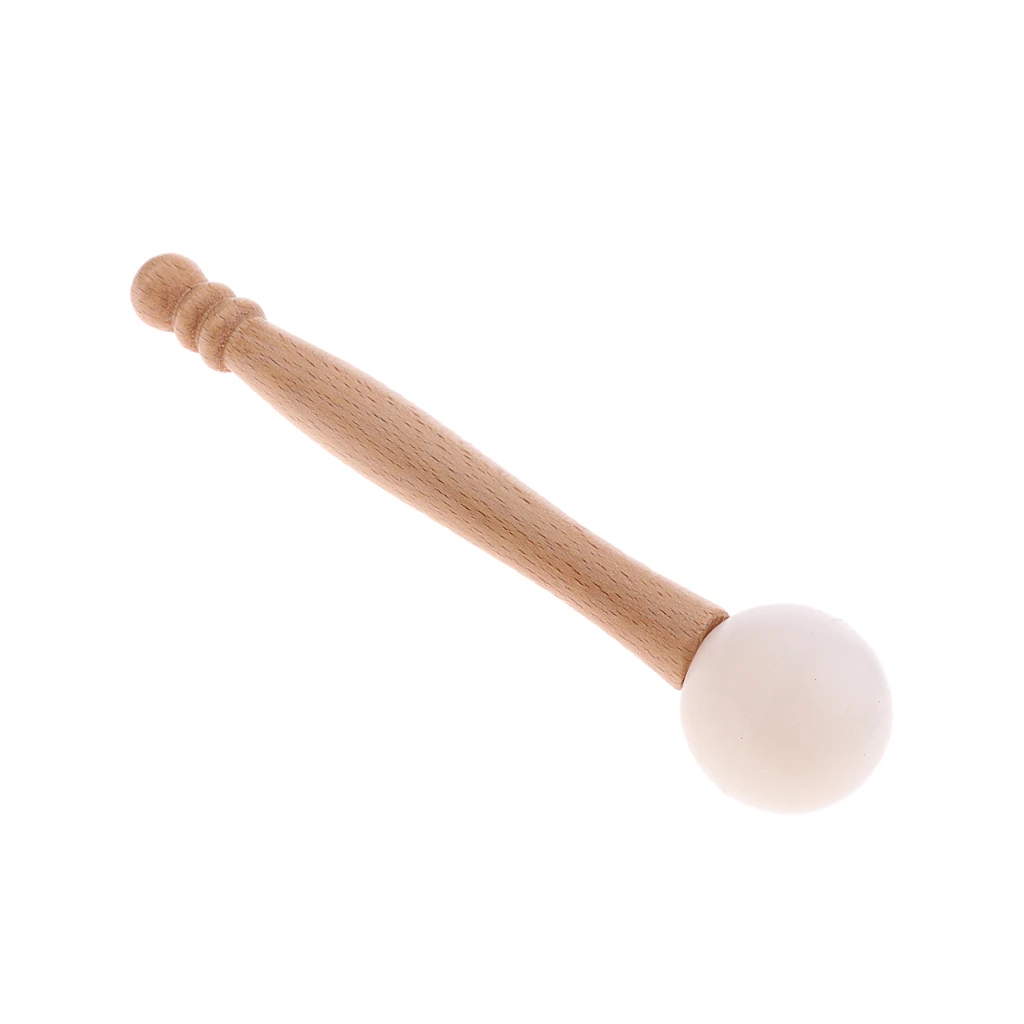 Tibetan Singing Bowls  Mallet Hand Percussion Accessory for Relaxing Rubber Wooden Mallet Hammer