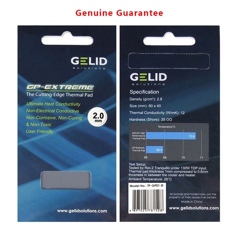 GELID GP-EXTREME الحرارية وحدة المعالجة المركزية/وحدة معالجة الرسومات GPU بطاقة الرسومات اللوحة سيليكون الشحوم وسادة تبديد الحرارة سيليكون وسادة متعددة الحجم