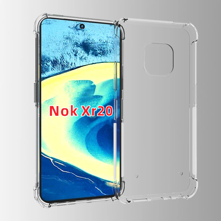 Compatible Nokia XR20 Cases, Crystal Clear Anti-slip Anti-Scratch Shockproof Durable Flexible TPU Case For Nokia XR20