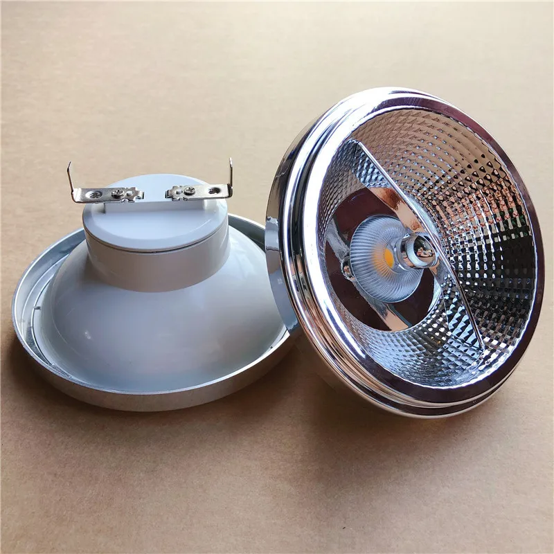 

1pcs/lot High Quality Ultra Bright 15W AR111 COB Spotlight ES111 QR111 G53 GU10 Bulb Light Dimmable Lamp AC 110V AC220V DC12V