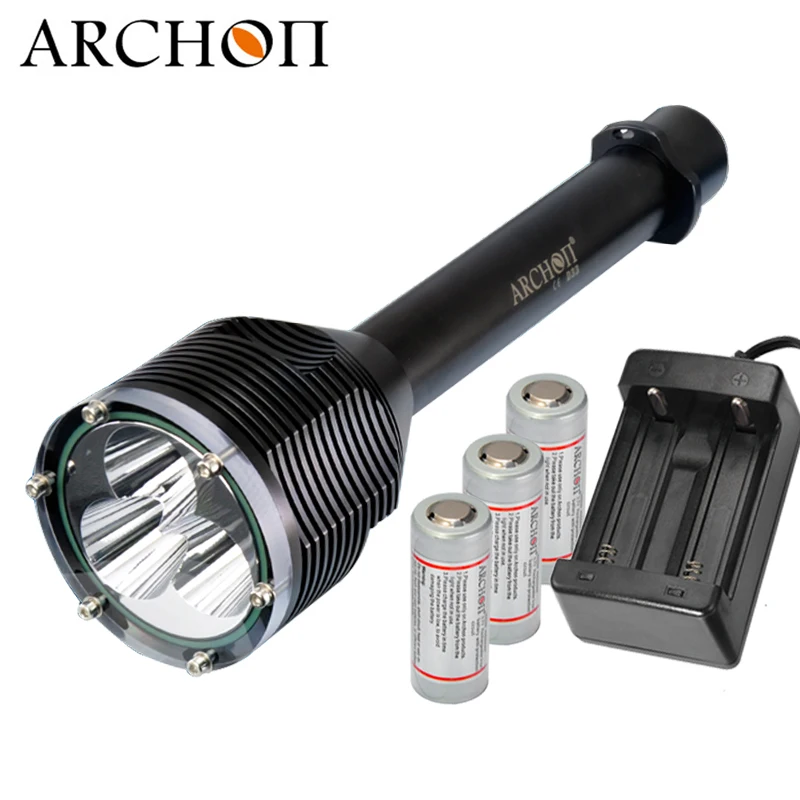 

ARCHON D33 W39 Diving Flashlight 3* CREE XM-L2 U2 max 3000 lumen Underwater 100 meter waterproof diving Spotlight outdoor torch