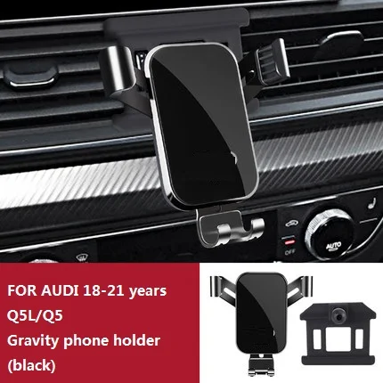 

Car Mobile Phone Holder Special Air Vent Mounts Stand GPS Gravity Navigation Bracket For Audi Q2 Q3 Q5 18-21year Car Accessories