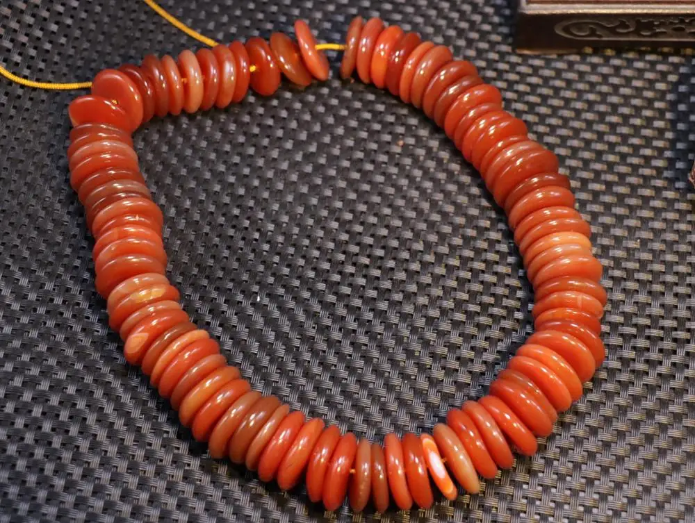 

Magic Powerful Tibetan Old Red Agate 81 Large Spacer Bead Prayer Strand F DIY Timestown Sauces Top Quaity Guranttee