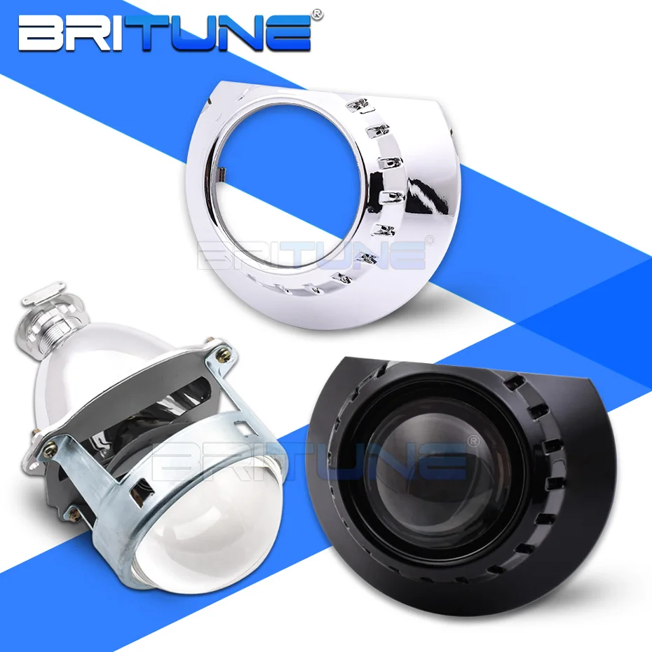 Britune Bi-xenon Projector For BMW E46 ZKW/AL Halogen Headlight Lens Tuning Upgrade Full Metal 3.0 H1 HID H7 H4 Car Accessories