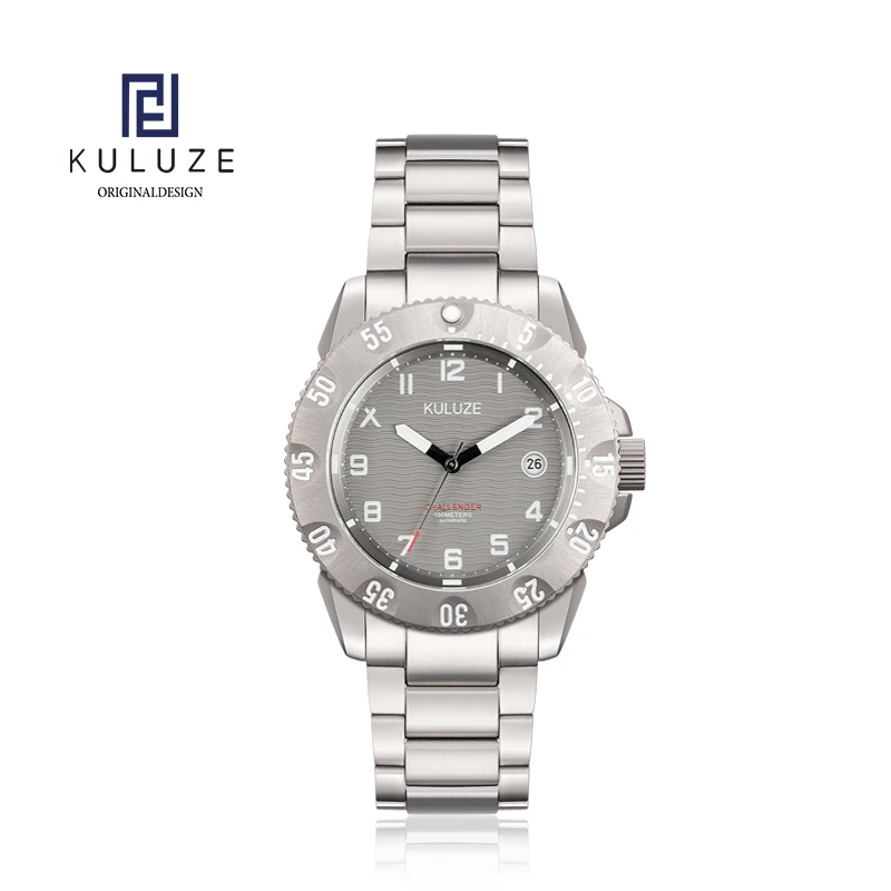 KULUZE Titanium Watch Automatic mechanical watches made in Japan Sports Men\'s Date Clock Man  Military Waterproof Wrist watch