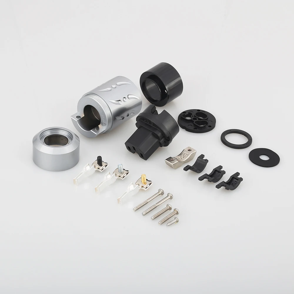 Viborg-plugues de conexão iec vf502s, conector de cabo de alimentação de cobre puro iec, 15a