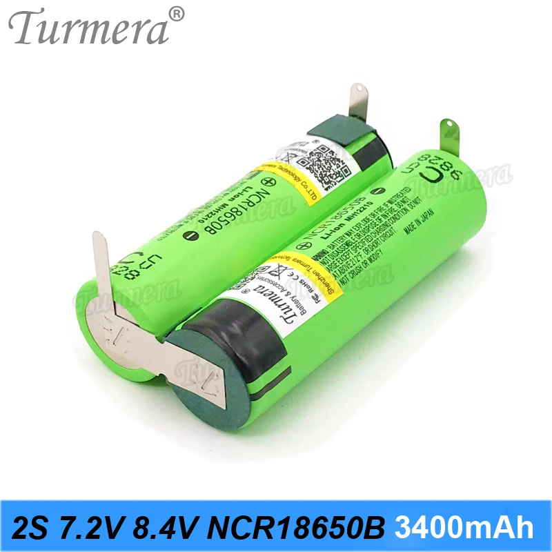 NCR18650B 3400mAh 6800mAh Battery 18650 3400mAh 3S 10.8V 4S 14.4V 5S 18V for 12V 16.8V 21V Screwdriver Battery Customize MA17