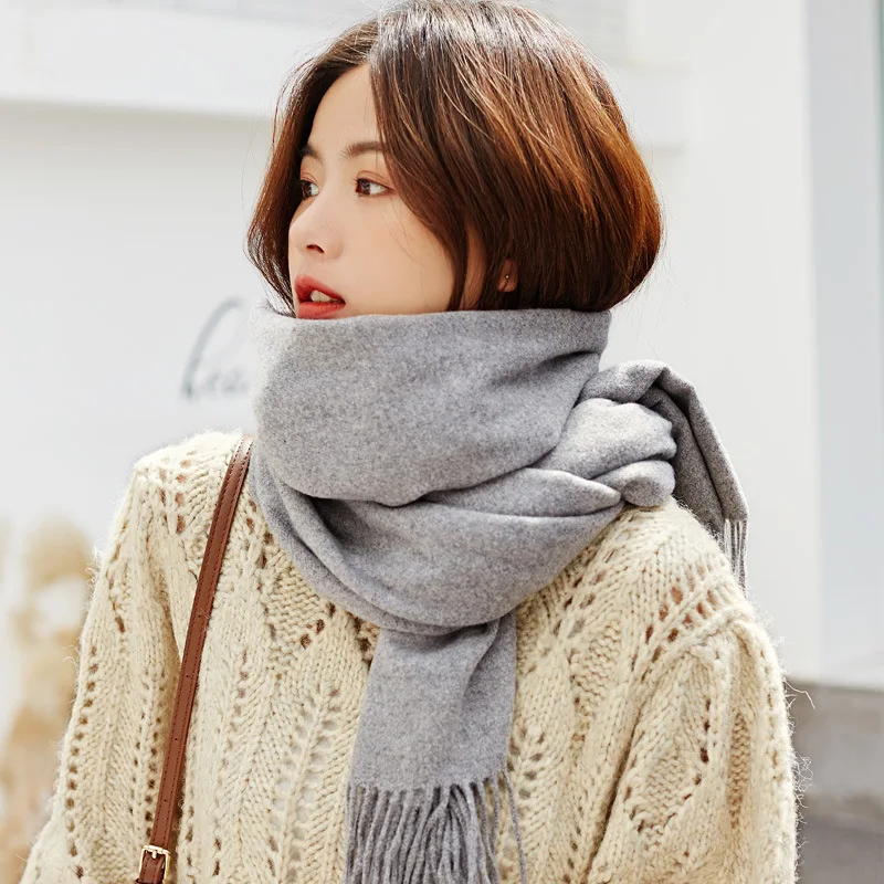 Women Sacrf Imitation Cashmere Autumn Winter Scarves Designer Casual Warm Scarves Shawls Ladies Colour Chequered Tassel Femme