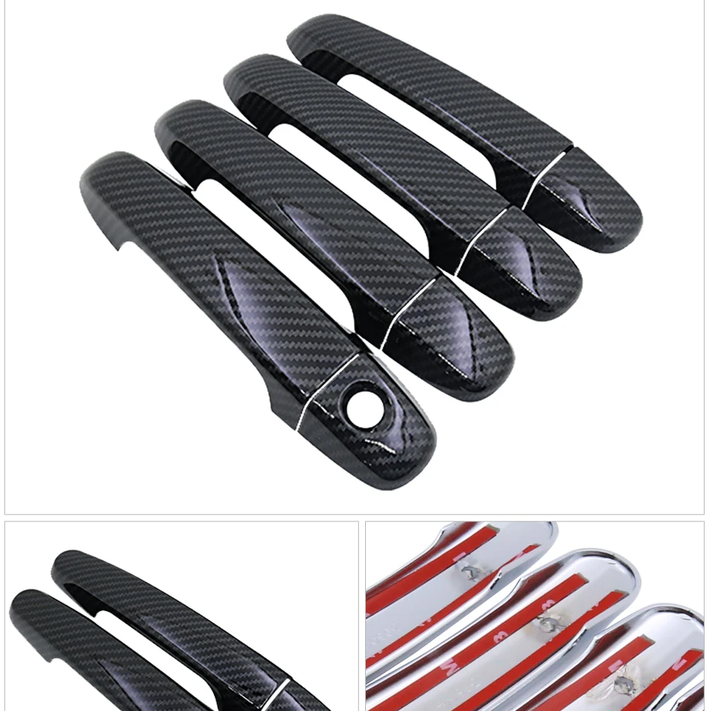 Carbon Fiber Door Handle Cover Catch Car Accessories for Toyota Auris E180 Hatchback (AU) Scion iM 2013 2014 2015 2016 2017 2018