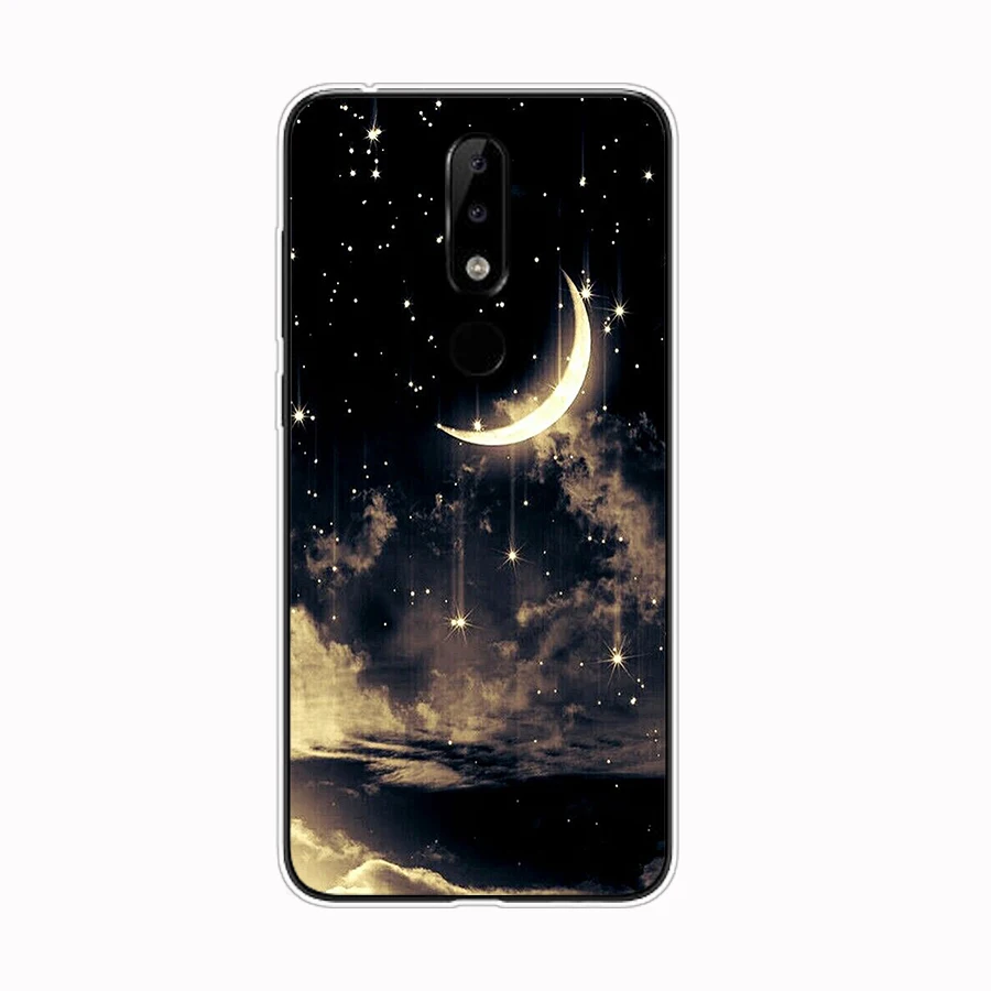 Silicon case for Nokia 5 5.1 Plus case soft tpu back phone cover shockproof printing Coque bumper housing