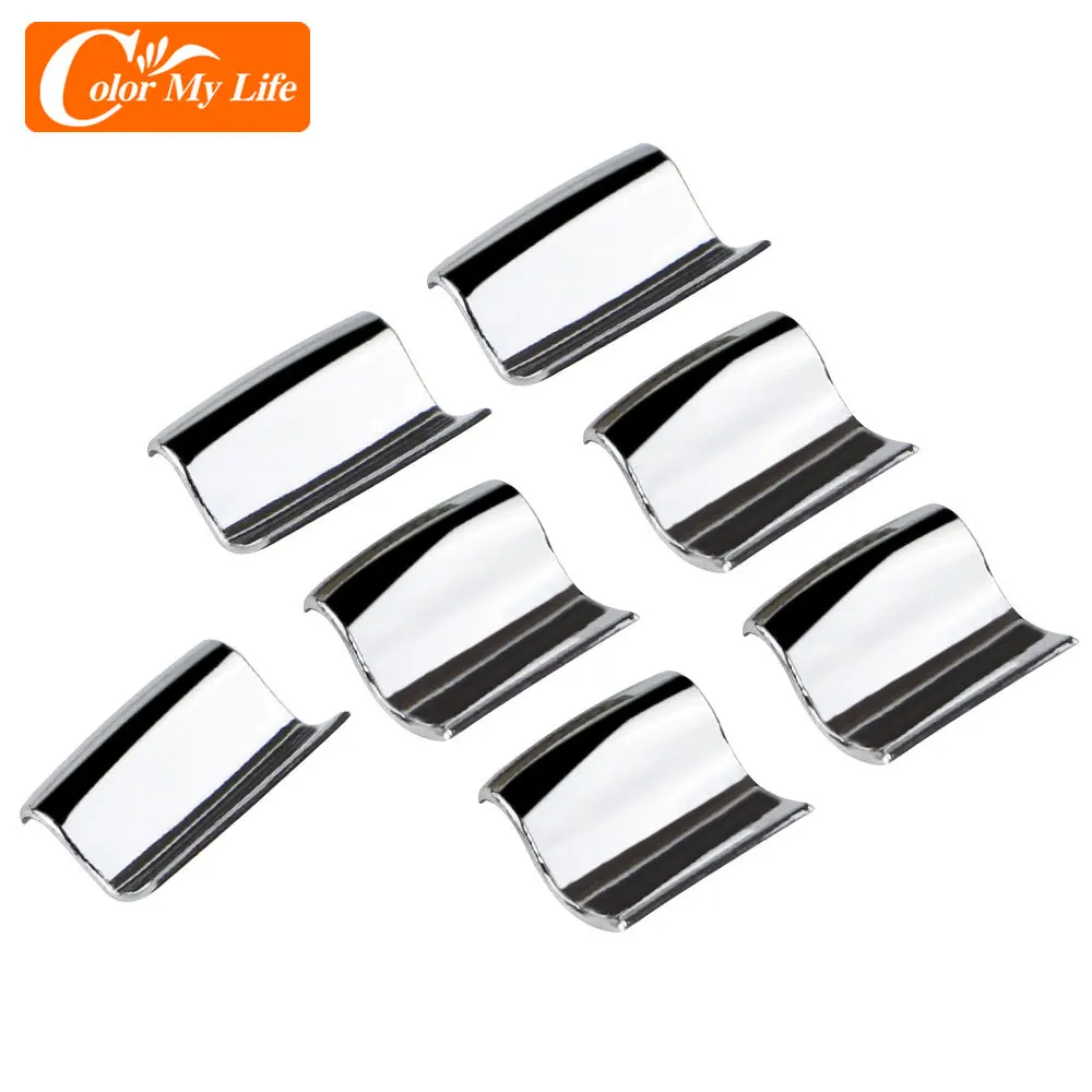 7pcs Window Lift Button Sequins Trim Fit for Toyota Prado Corolla RAV4 Highlander Auris Camry Sienna 4runner Tundra Sequoia