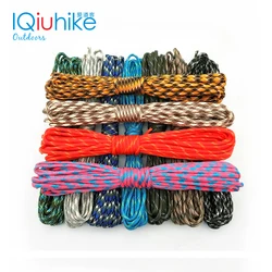 Camuflagem Paracord para Camping, 550 cabo de paraquedas, colhedor, Mil Spec, Tipo III, 7 Strand, equipamento de sobrevivência, tendas R, 5m, 31m