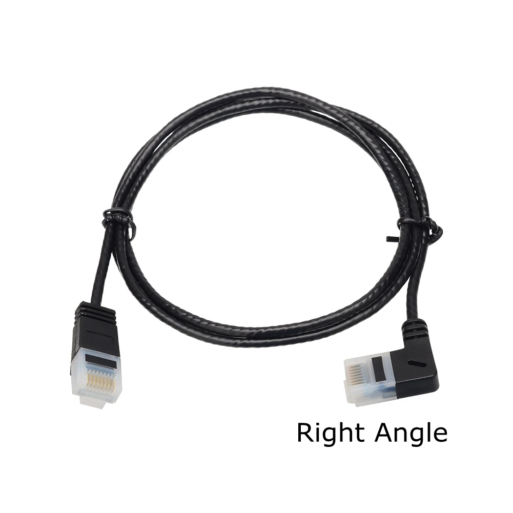 Cat6 Ethernet Cable RJ45 Right Angle UTP Network Cable Patch Cord 90 Degree Cat6a Ultra Slim Lan Short Cables 0.25M 1M 2M 3M 5M