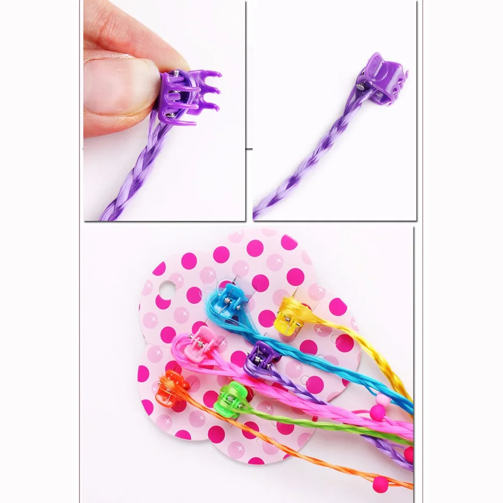 6pcs/Set Women Girls Hair clip Claw Wig Ponytail Holder Hair Accessories Headband Kids Twist Braid Headdress Hair Braider New