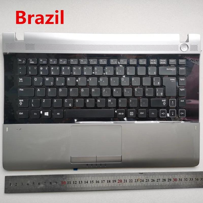 

Brazil /Latin/US layout new laptop keyboard with touchpad palmrest for Samsung RV409 RV411 RV413 RV415 RV420 E3420 E3415