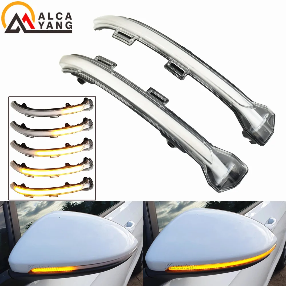 Dynamic Turn Signal Led Rearview Mirror Indicator Light For-Vw Golf Mk7 7.5 7 Gti R Gtd